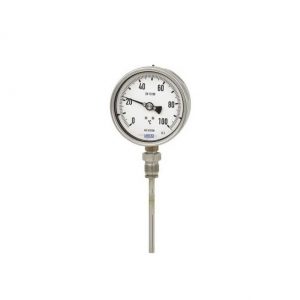 Gas-actuated temperature gauge